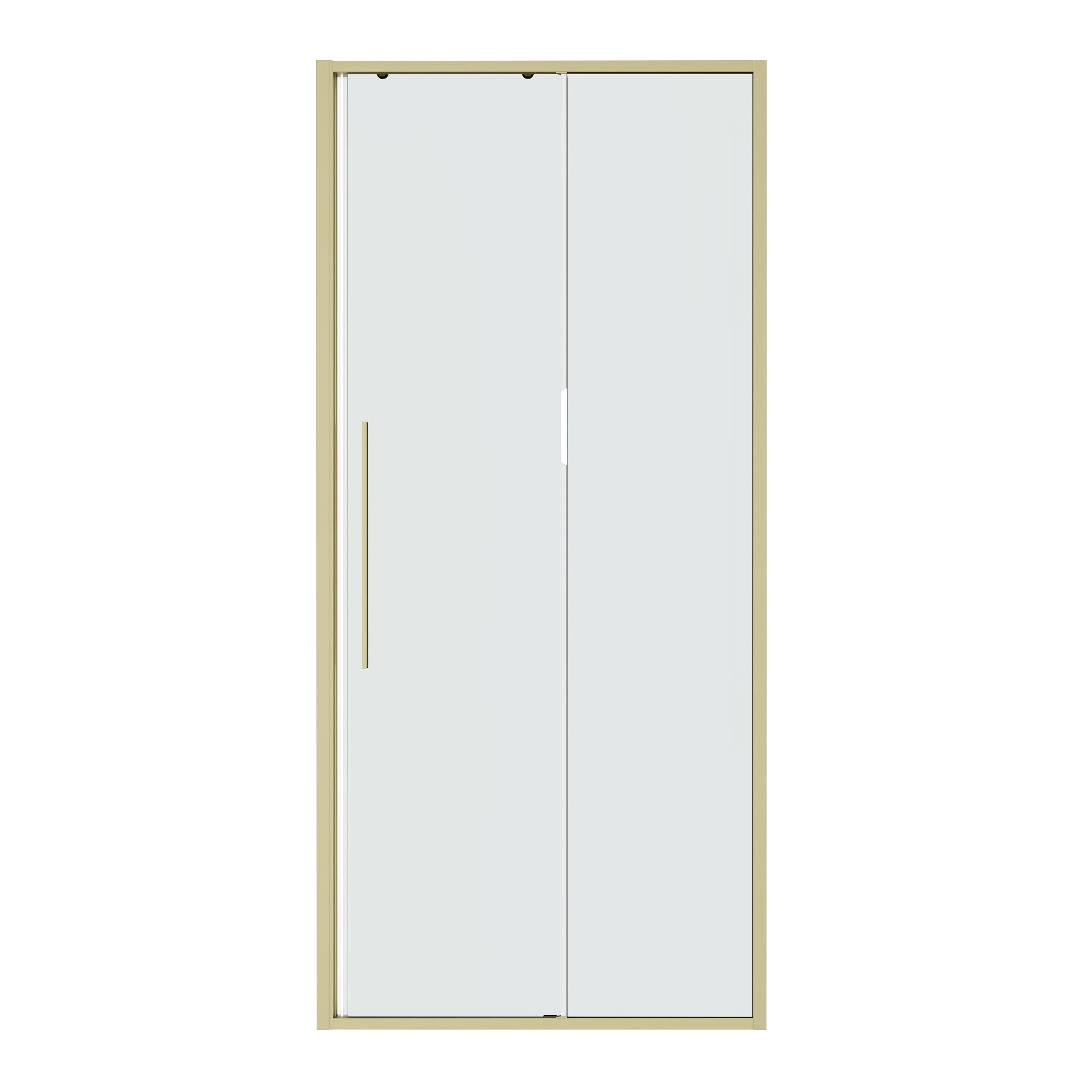 Дверь в нишу Niagara Nova (100х195) раздвижная,золото сатин,стекло прозрачное,1 место NG-44-10ASG 