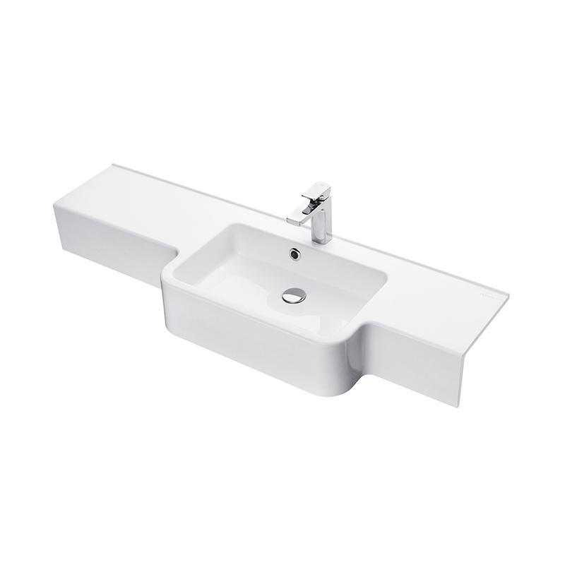 Раковина AQUATON Hotel B 129 правая белая 1A709931PI01P