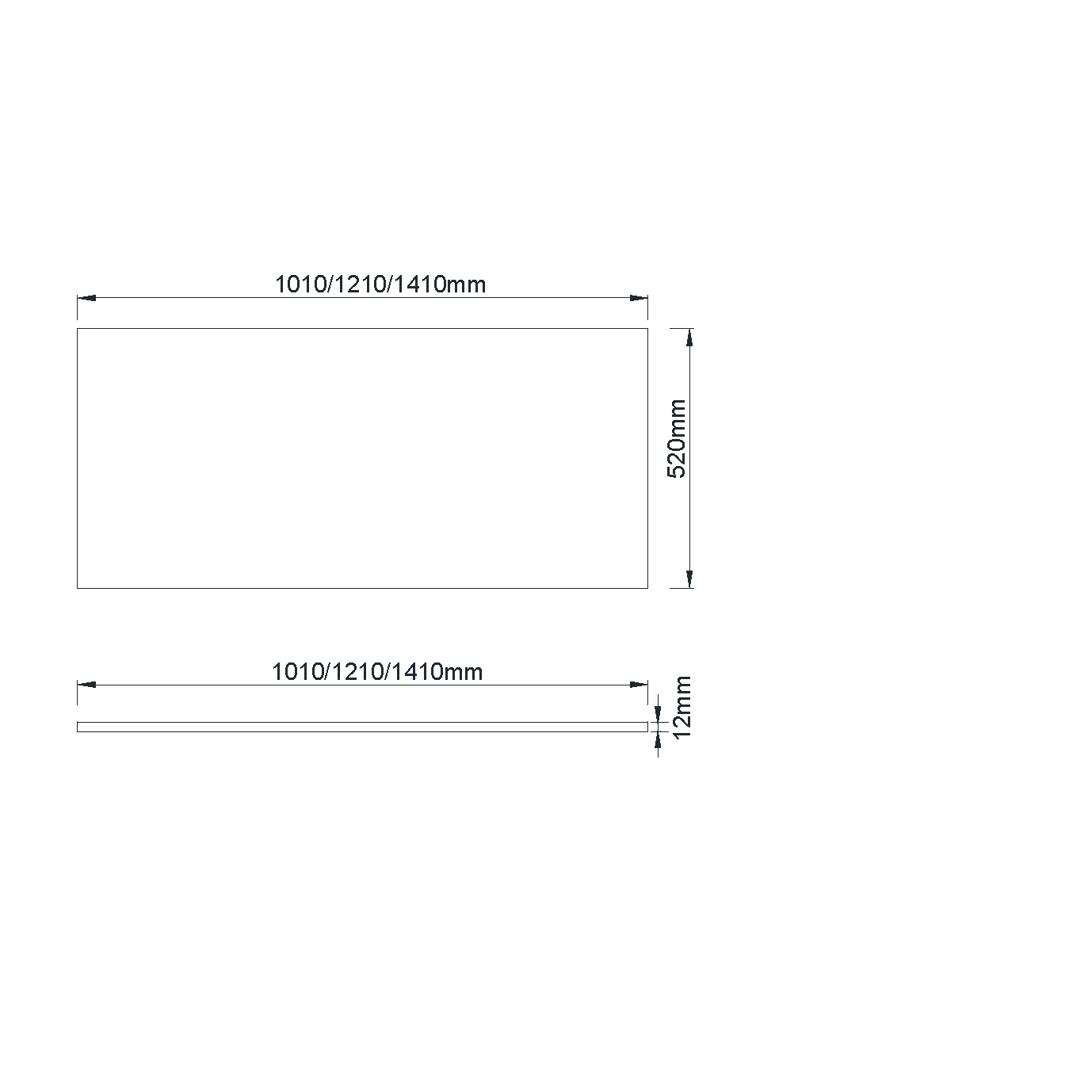 Столешница прямая QUATRO 100 WHITE