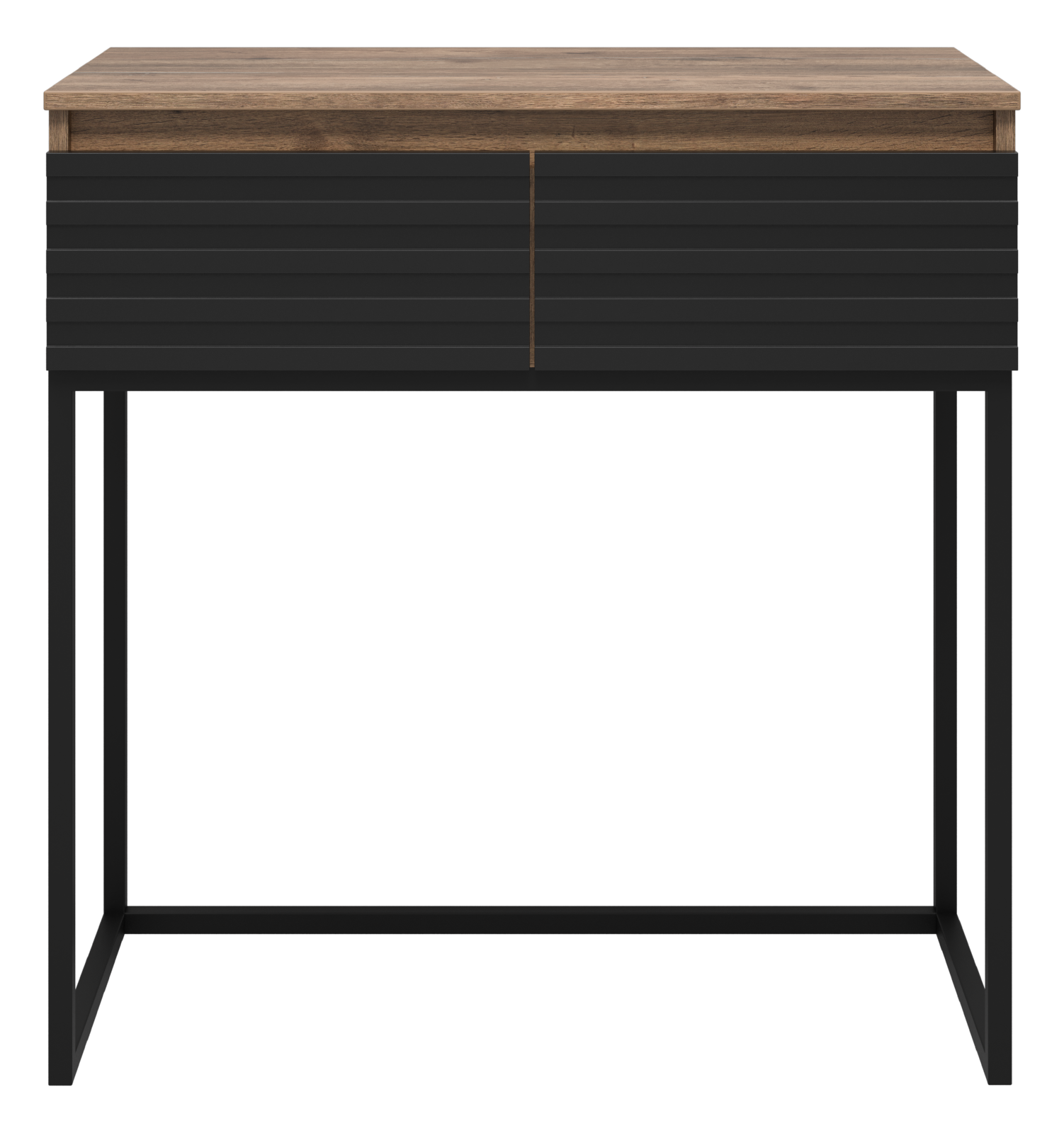 DAKOTA - 80 Консоль напольная 2 ящ. (ДСП (Дуб Гал. Черный кварц)