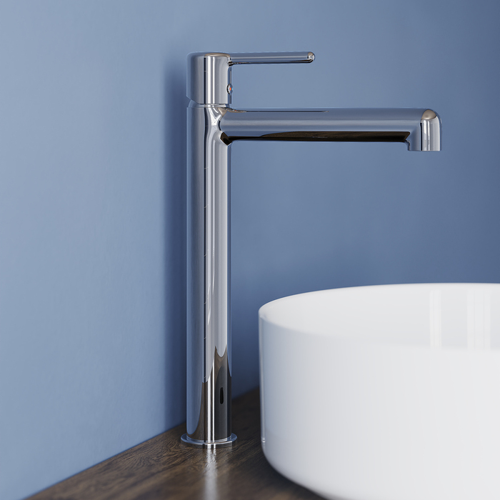 Cмеситель для настольного умывальника, хром, Aiger, IDDIS, AIGSB01i01