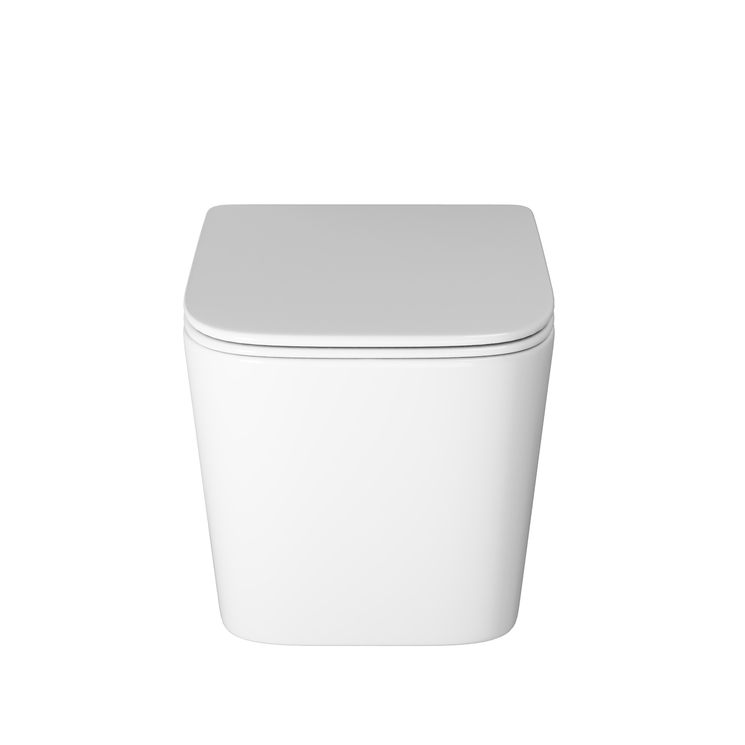 Унитаз подвесной Grossman (485х340х290) безободковый,белый с тонкой крышкой,микролифт GR-4404SQ