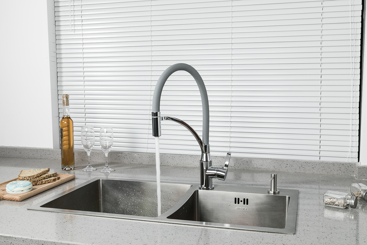 Смеситель для кухни хром FRAP F4552