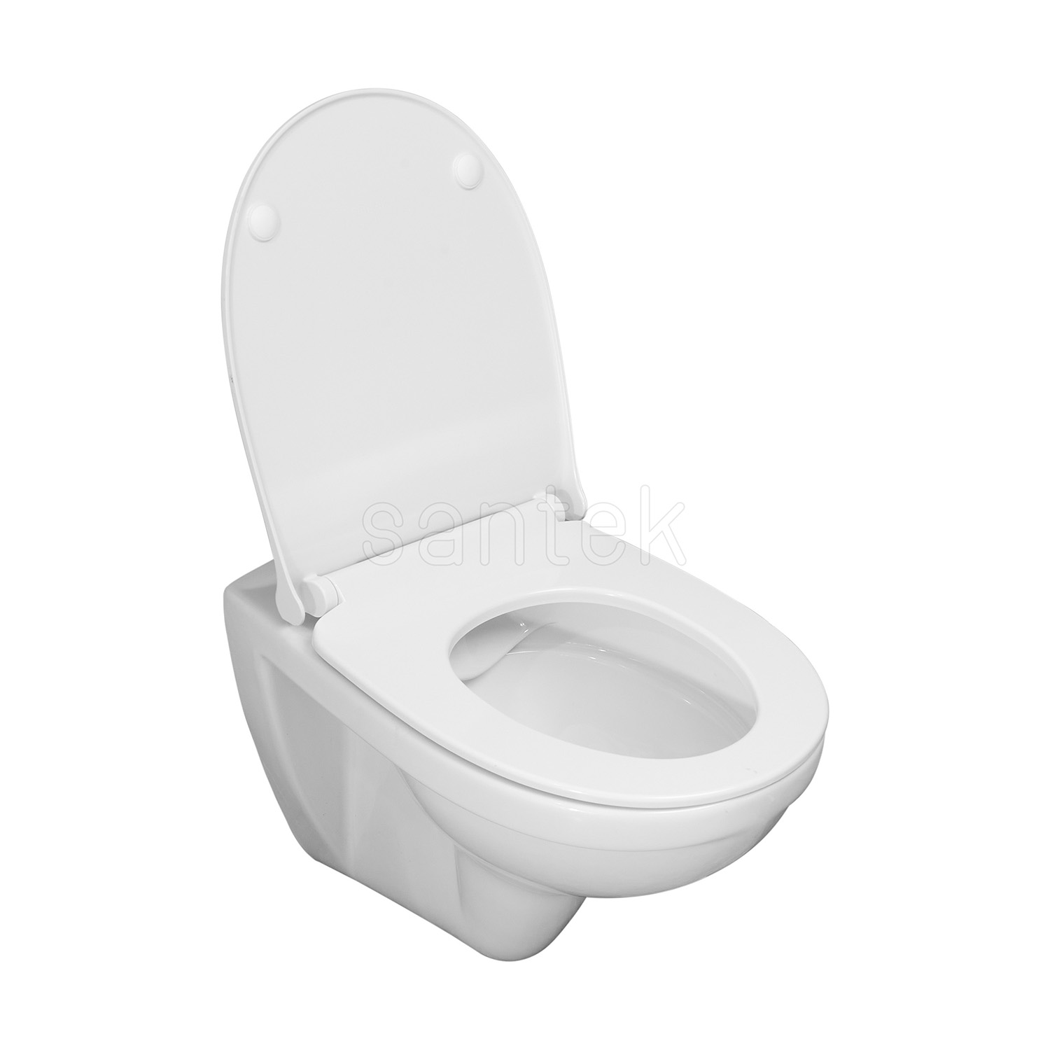 Пэк Santek "Бореаль" rimless подвесной, безободковый унитаз с тонким сиденьем, инсталляция, панель белого цвета () 1.WH50.1.832