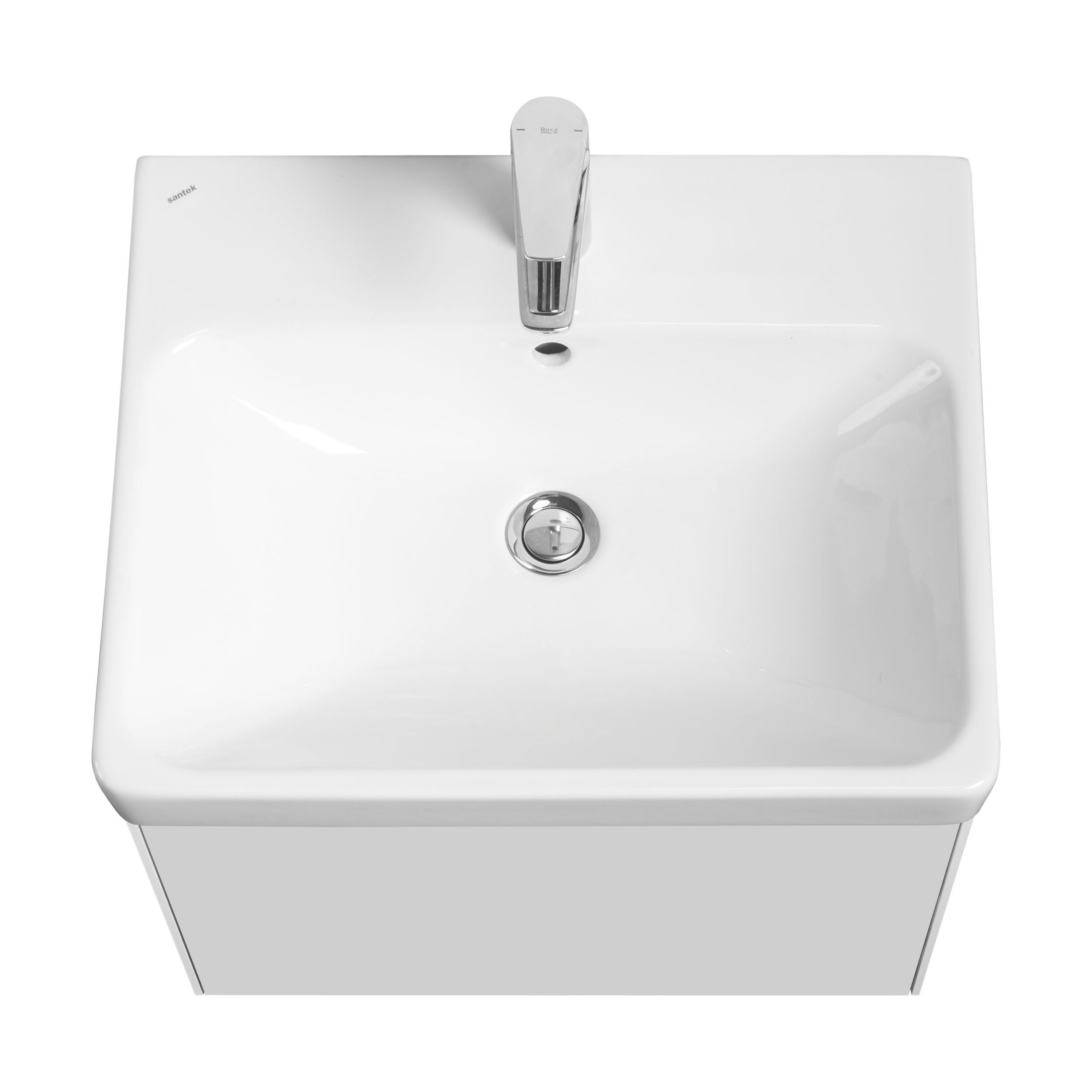 Тумба под раковину AQUATON Асти 55 белый глянец, белый матовый 1A263101AX2B0