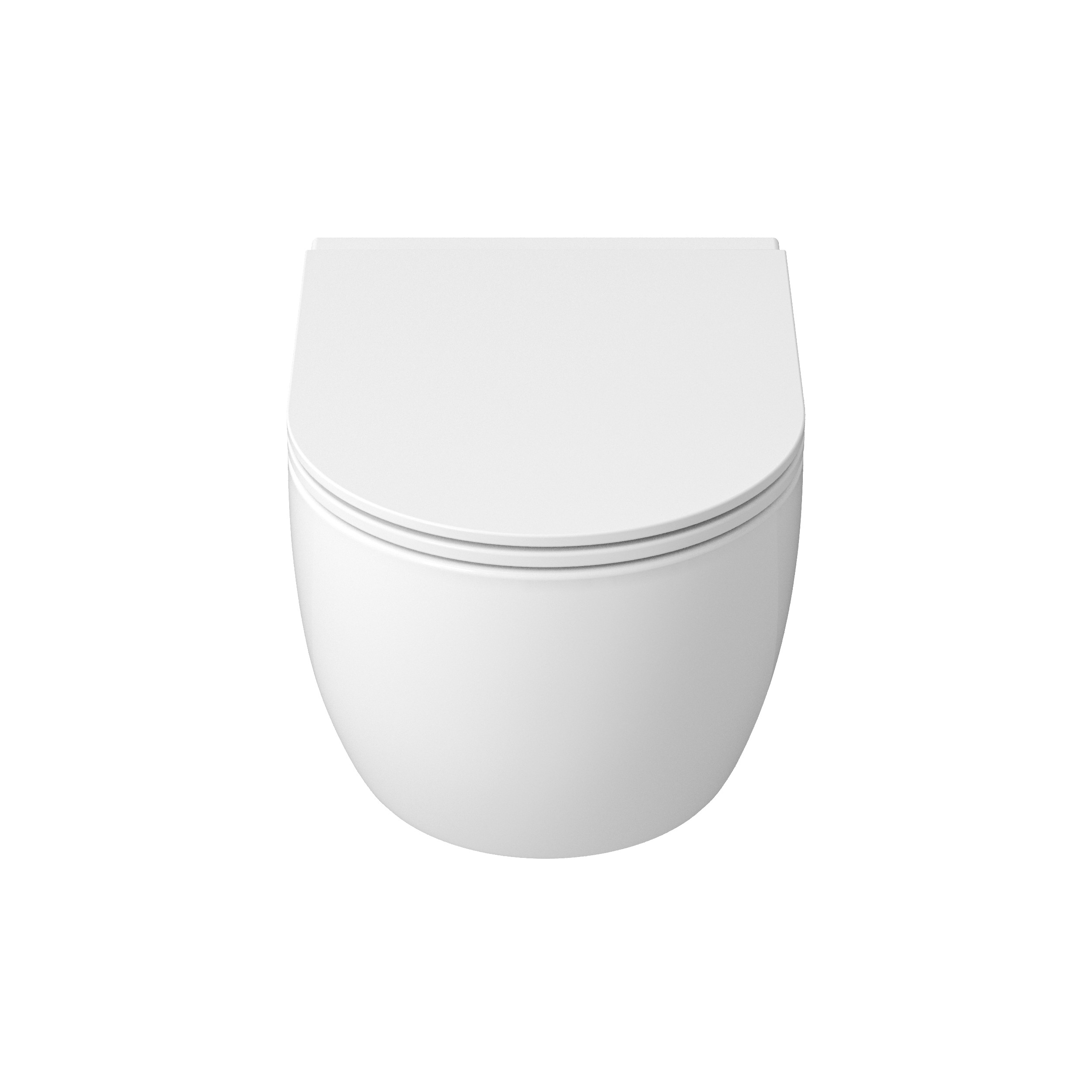 Унитаз подвесной Grossman (525х360х345) безободковый,белый с тонкой крышкой,микролифт GR-4415SQ