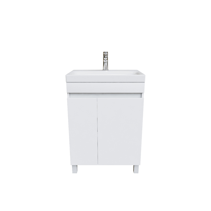 Тумба с умывальником напольная с дверцами, белая, 60 см, Zodiac, IDDIS, ZOD6CDFi95K подходит ум. 3506000i28