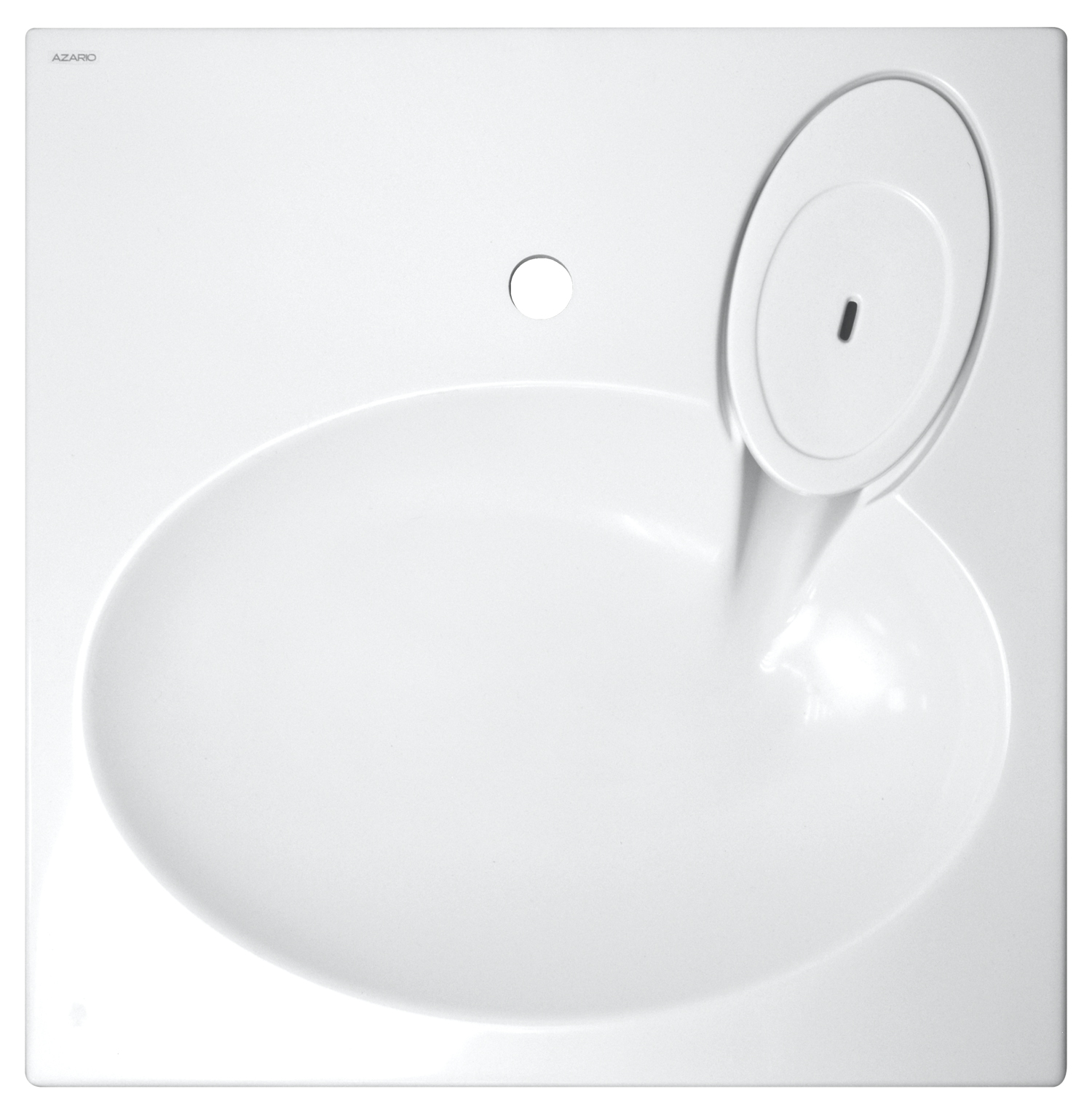 Раковина подвесная AZARIO Elegance 592х59290 литьевой мрамор, белая () CS00078300 в магазинах СантехГид
