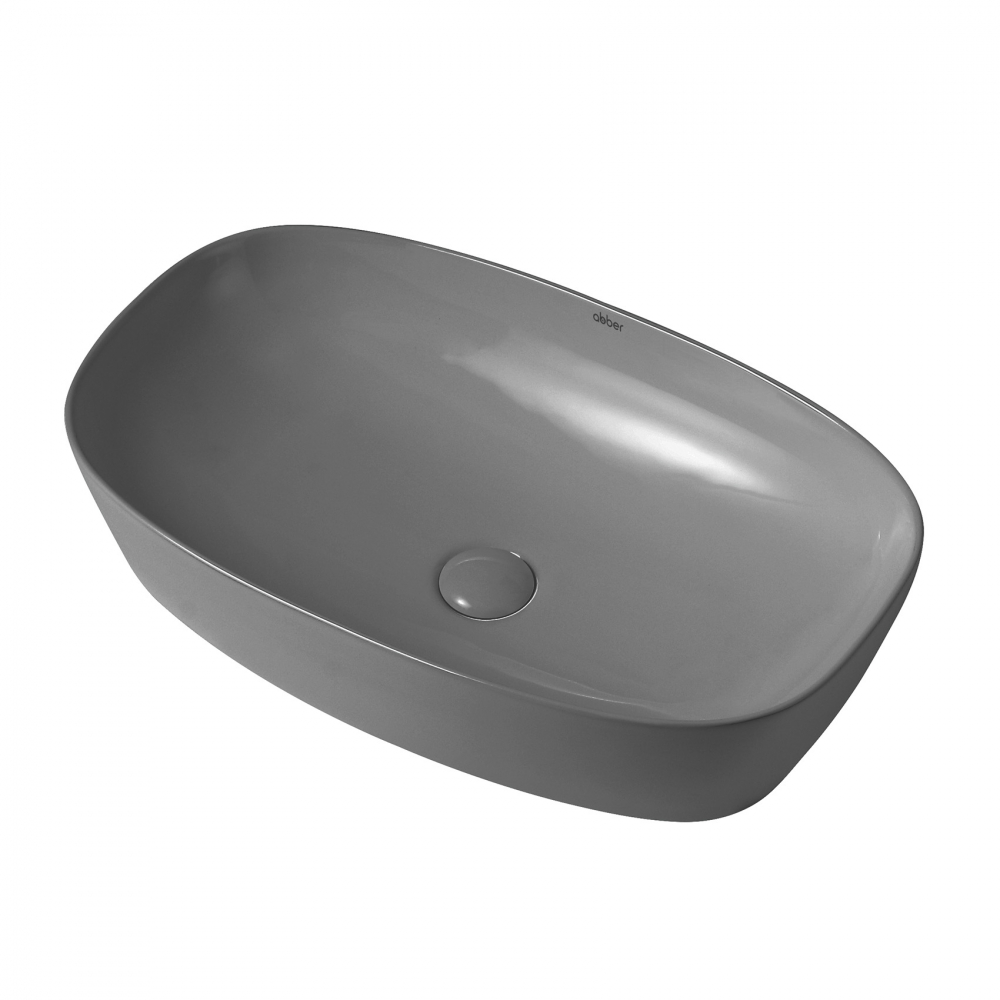 Раковина накладная ABBER Rechteck AC2206MG серая матовая в магазинах СантехГид