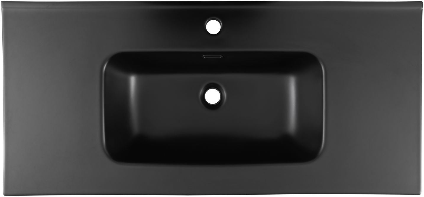 Раковина Aquanet Flat 100 черная матовая