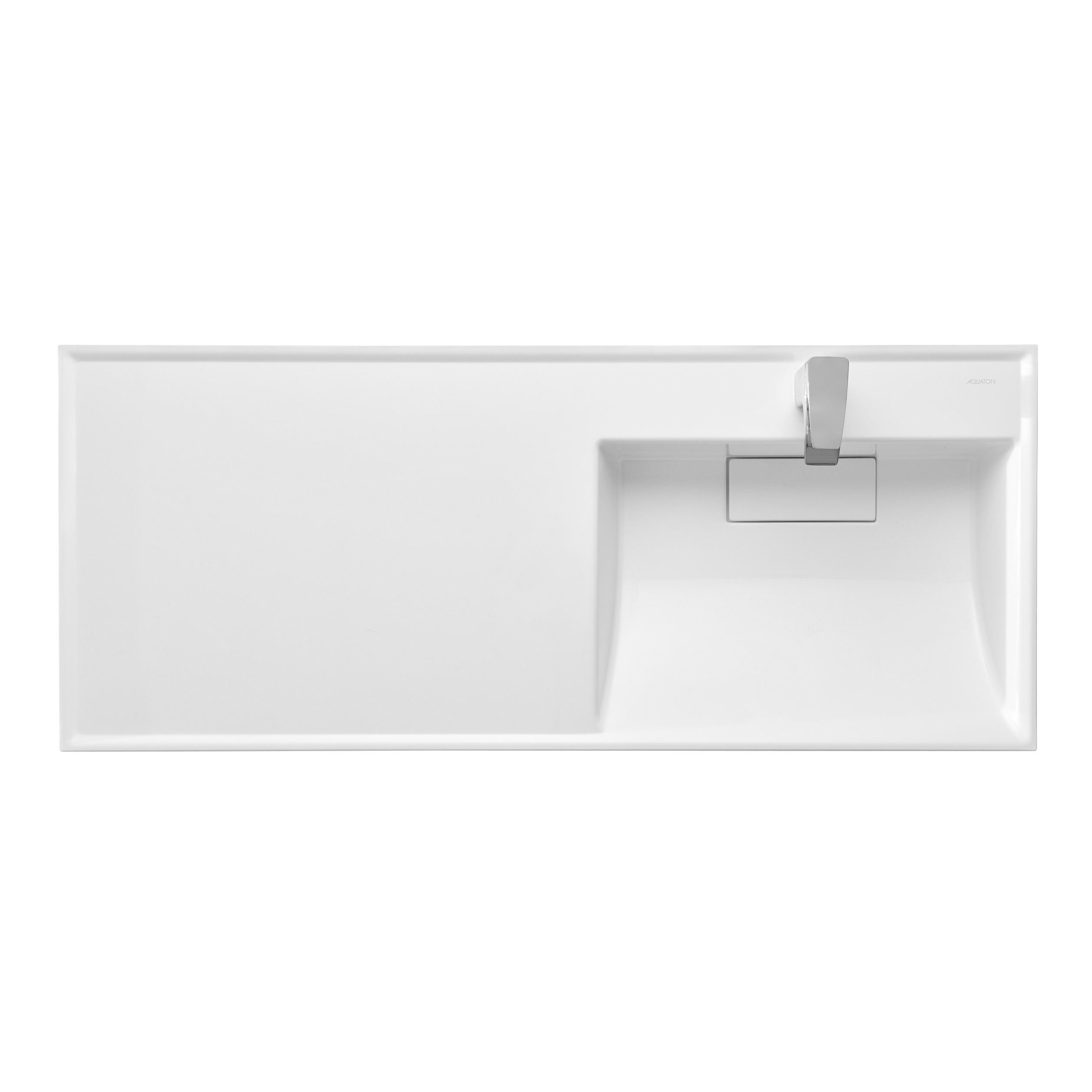 Раковина AQUATON Лондри 1200 белая правая 1A72243KLH010 в магазинах СантехГид