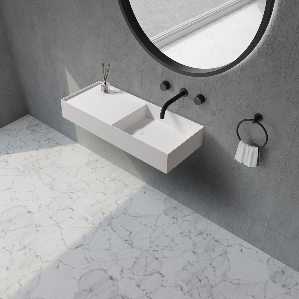 Раковина подвесная ABBER Stein AS2648 белая матовая в магазинах СантехГид