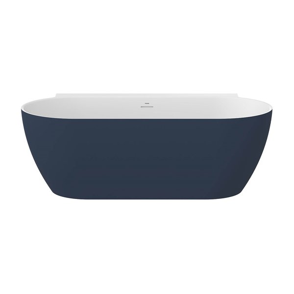 Ванна FREEDOM W II TEC пристенная 1700 x 870 СИНЯЯ (слив-перелив - БЕЛЫЙ)