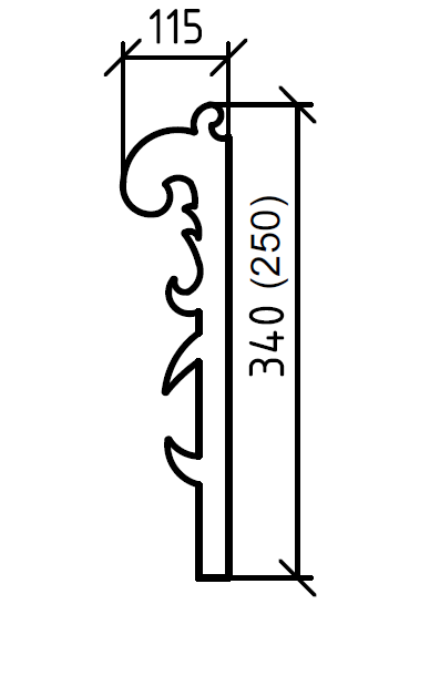 Ножки AJUR nova золото, h25 (пара)