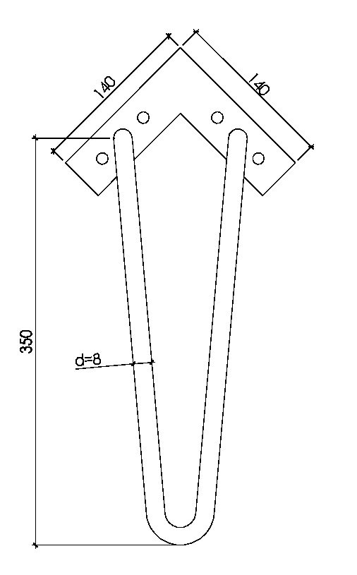 Ножки CARO золото, (пара)