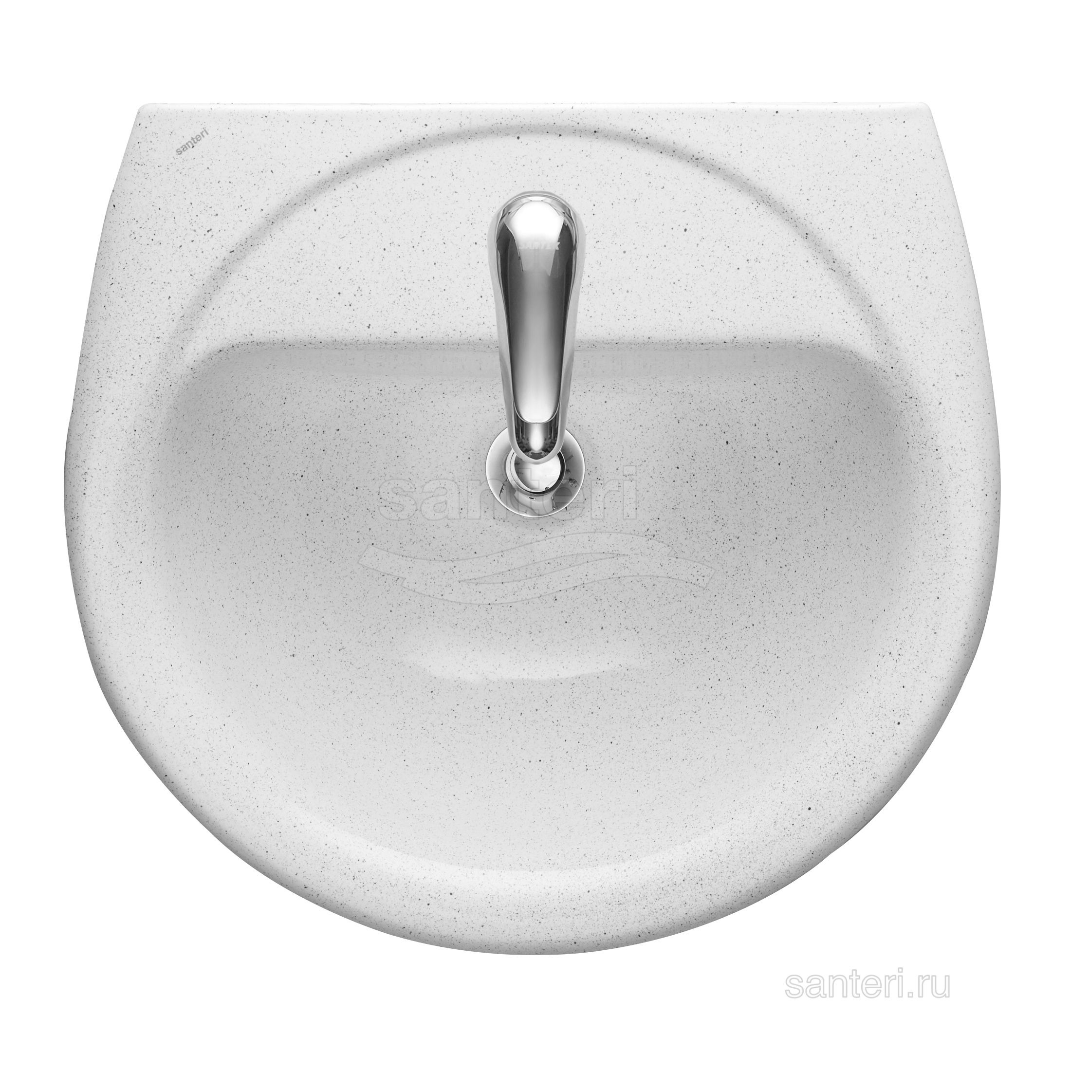 Раковина Santeri Соната с переливом крап на белом 131112S0111B0 в магазинах СантехГид