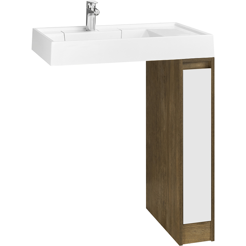 Тумба под раковину Aquaton Лондри 80 без фасада, Дуб Кантри () 1A267101LHDY0