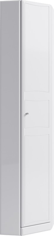 напольный угловой пенал универсальный левый/правыйс полочками