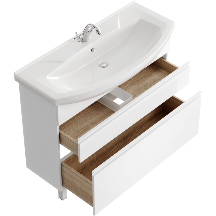 "Rodos" тумба под умывальник, цвет белый, , ТМ «AQWELLA» ROD01102N