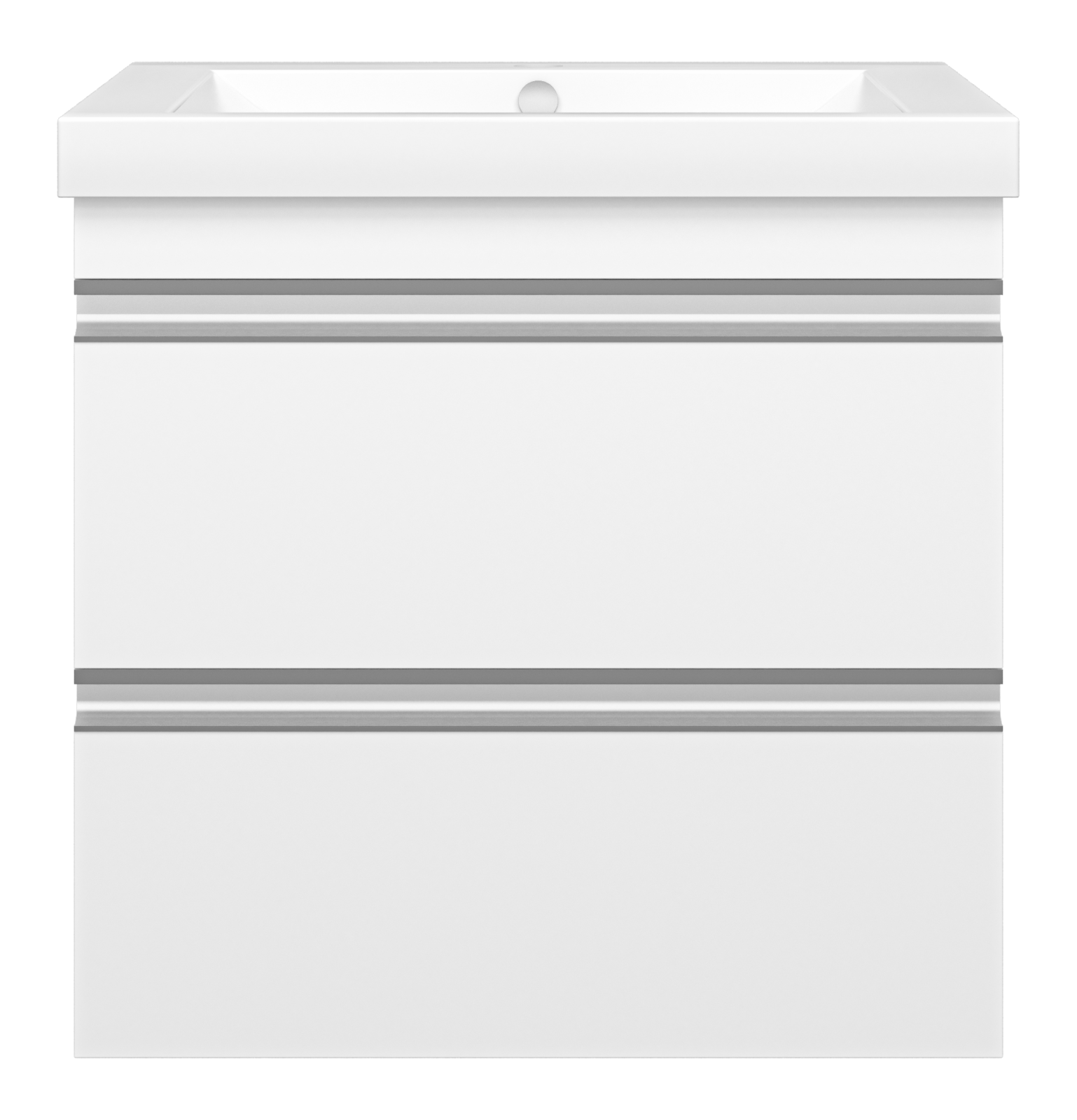 Ингрид - 60 Тумба подвесная с 2 ящ.эмаль + раковина