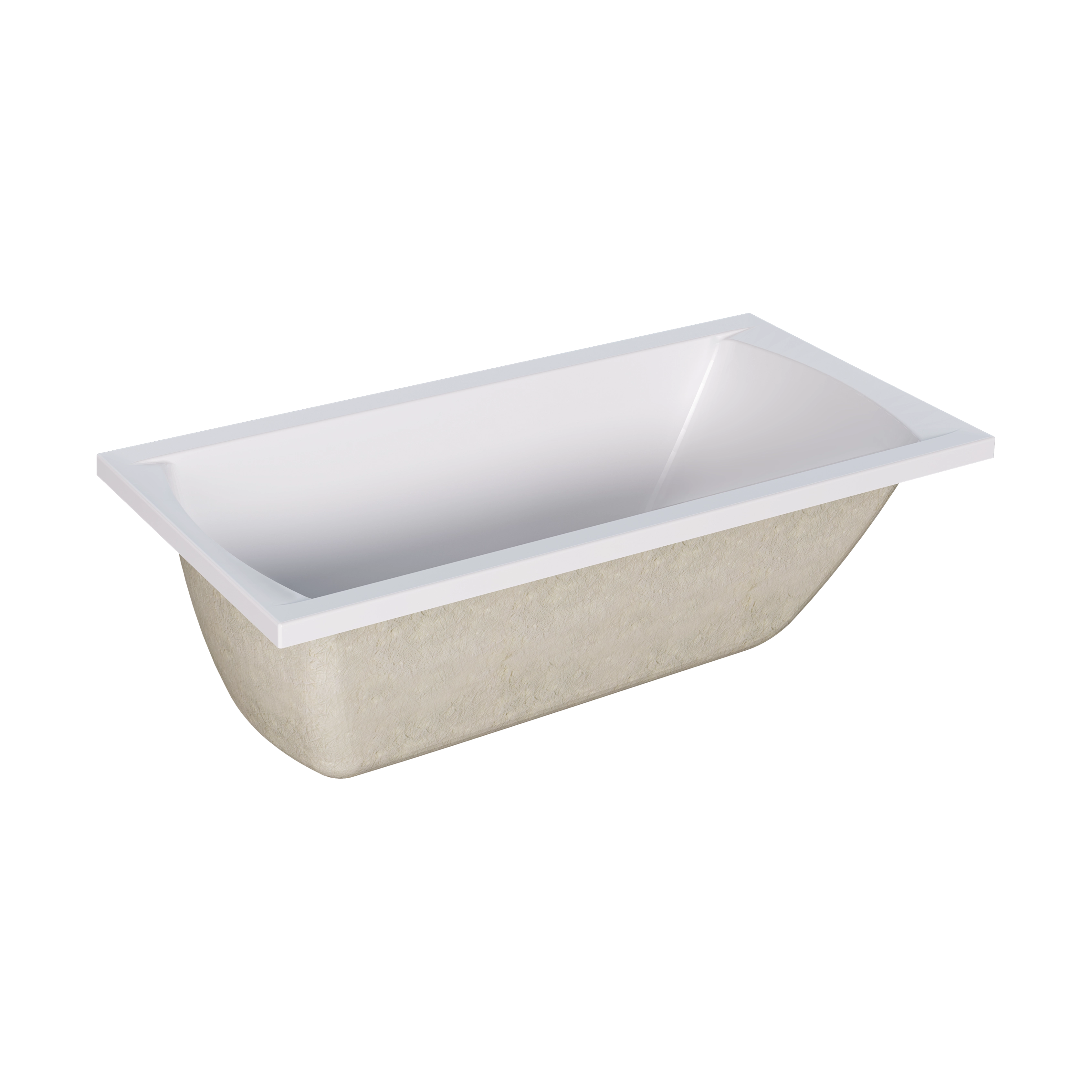 Ванна акриловая Marka One MODERN 120х70 Прямоугольная Белая 01мод1270