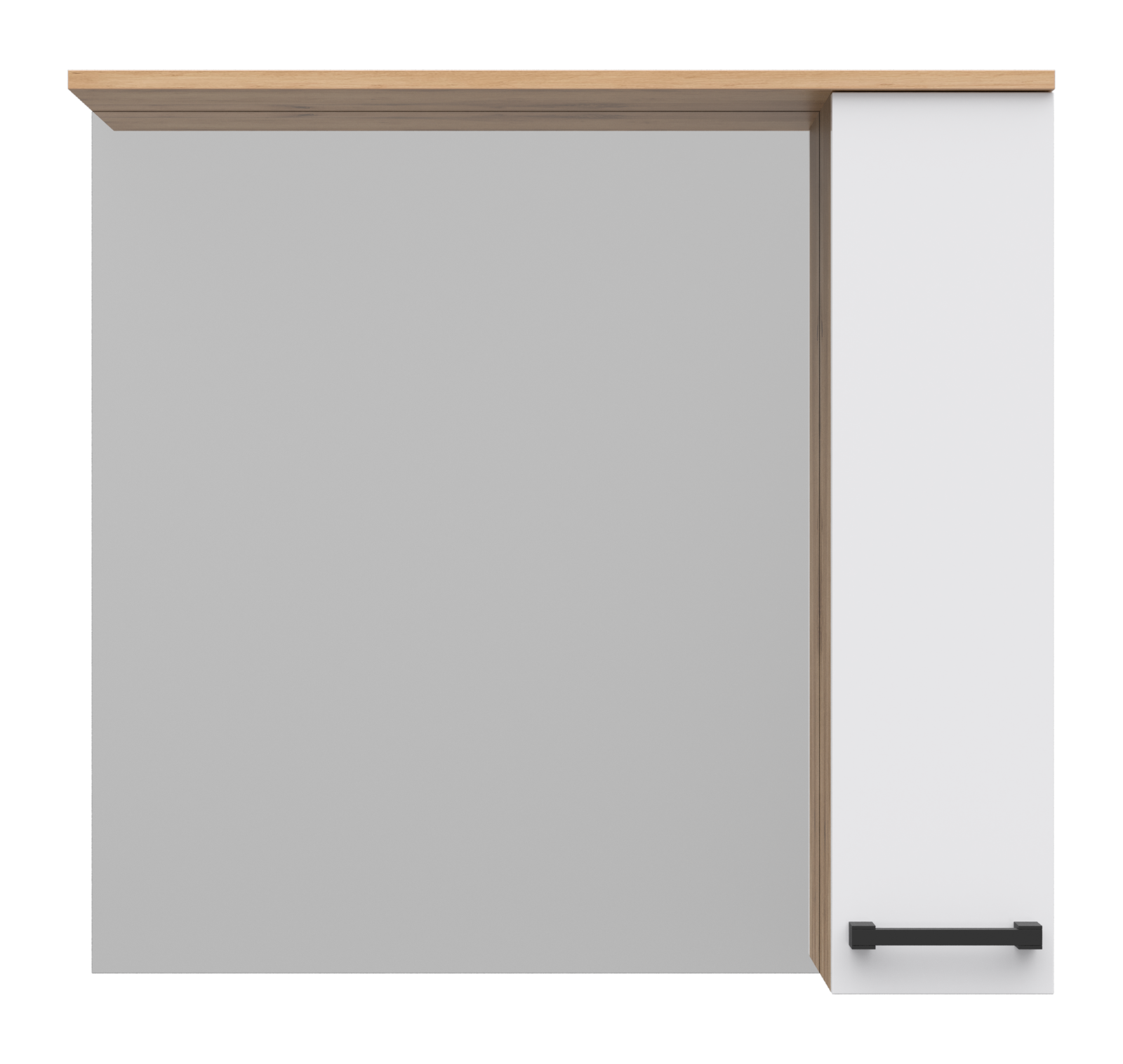 Зеркало Крафт - 80 с 1 шкаф. правый Misty