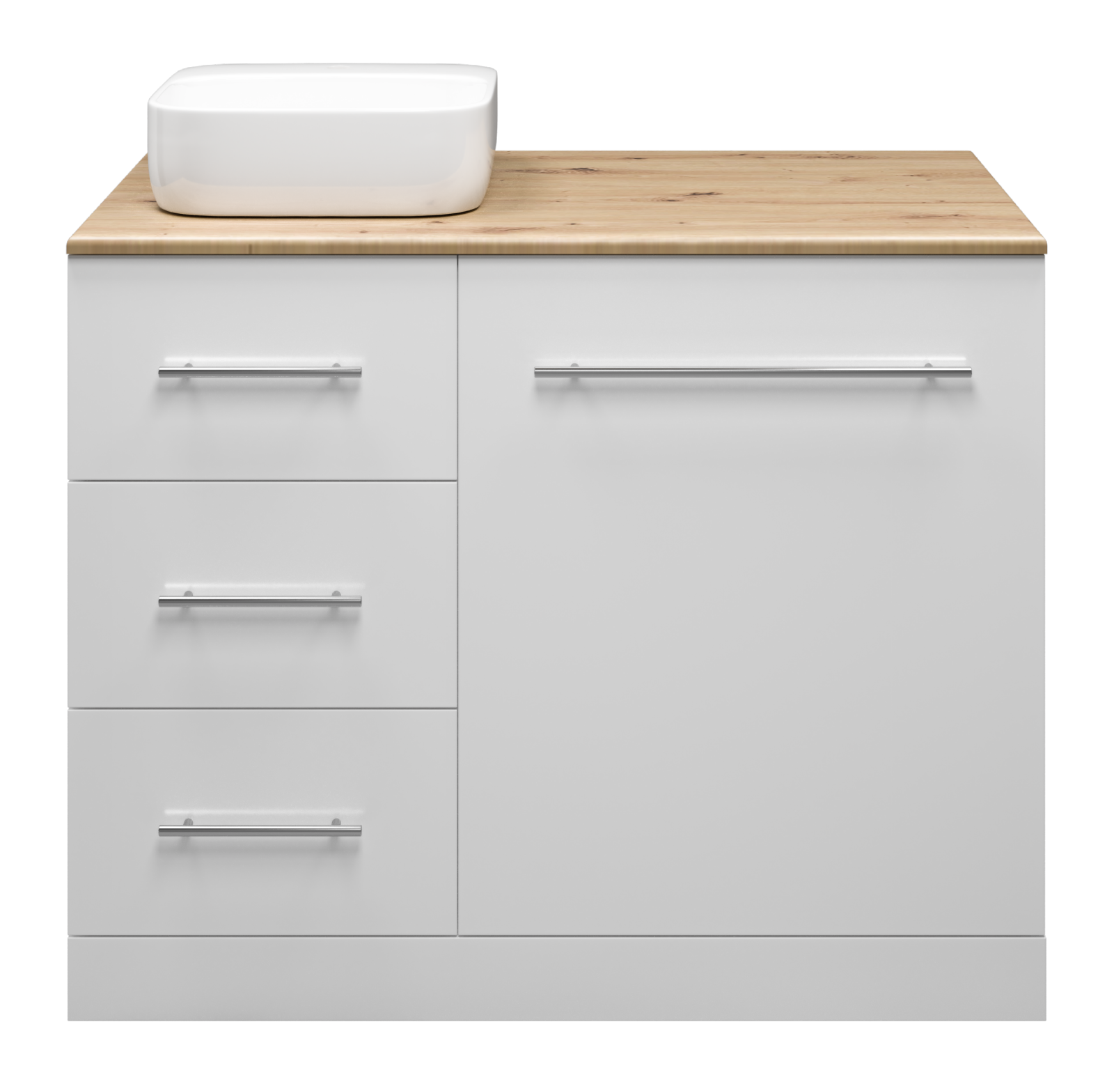 Тумба Misty Респект 110 под стиральную машину левая