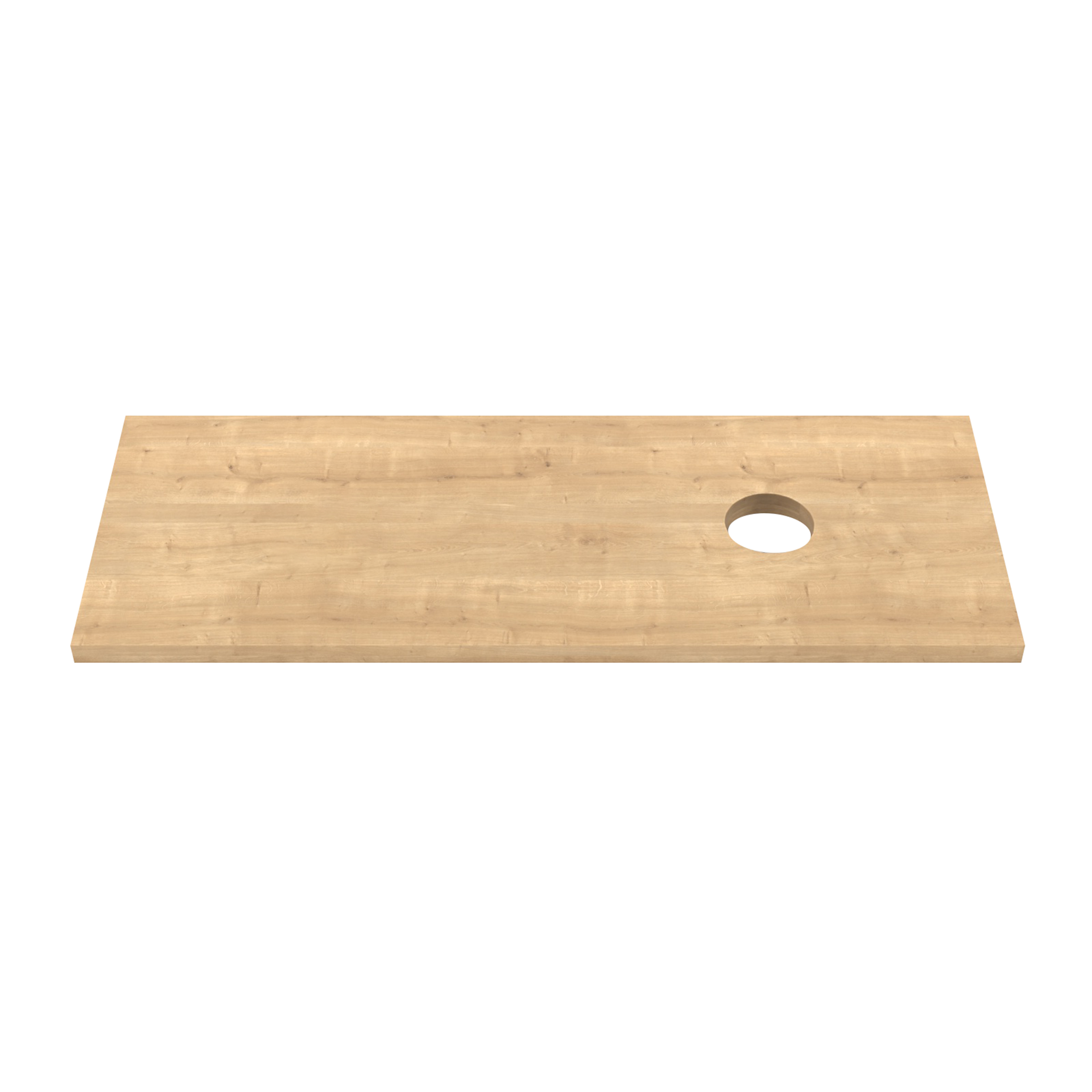 Столешница пластик HPL 38 Туя, 1 вырез, 1195х458мм