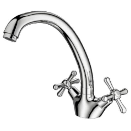 Смеситель Prohanss P10.40 для кухни вентильный поворотный излив, хром