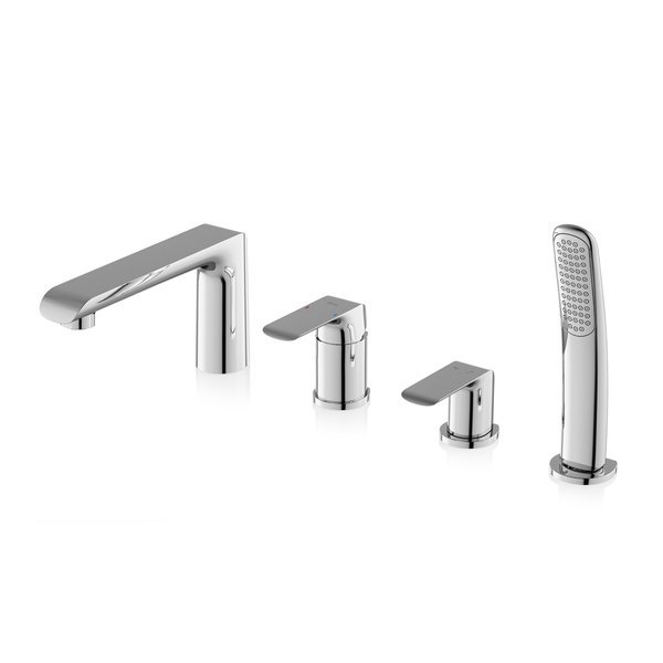 Смеситель врезной каскадный для ванн Ravak Flat FL 026.00, X070120