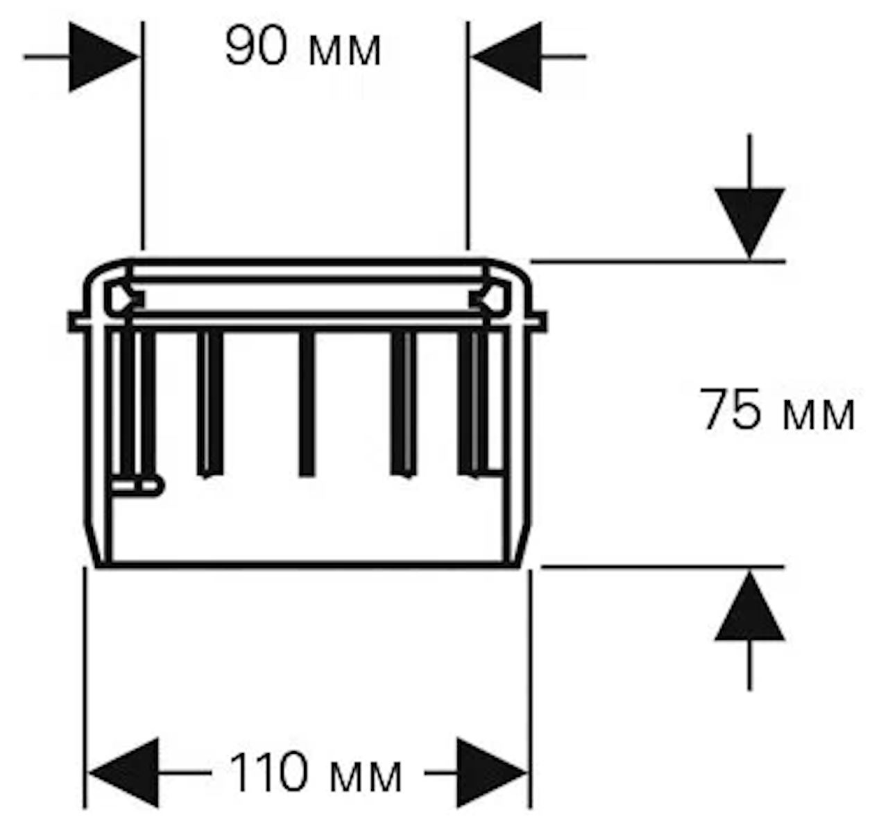 Уплотнительное кольцо (патрубок 90х110мм) GROHE