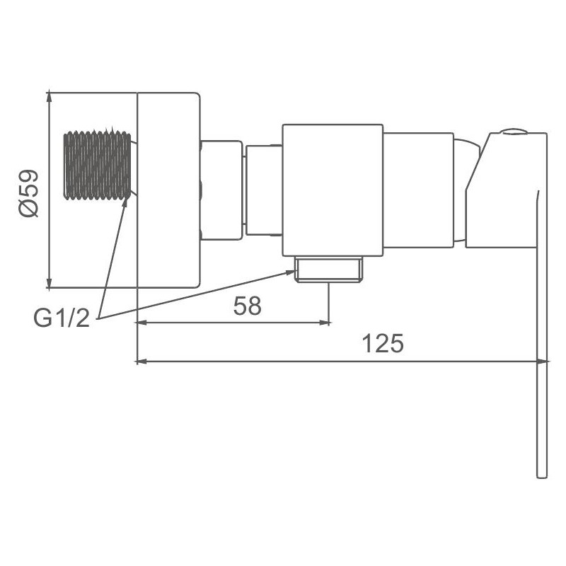 Смеситель для душа с гигиенической лейкой сатин нержавейка Frap F20806