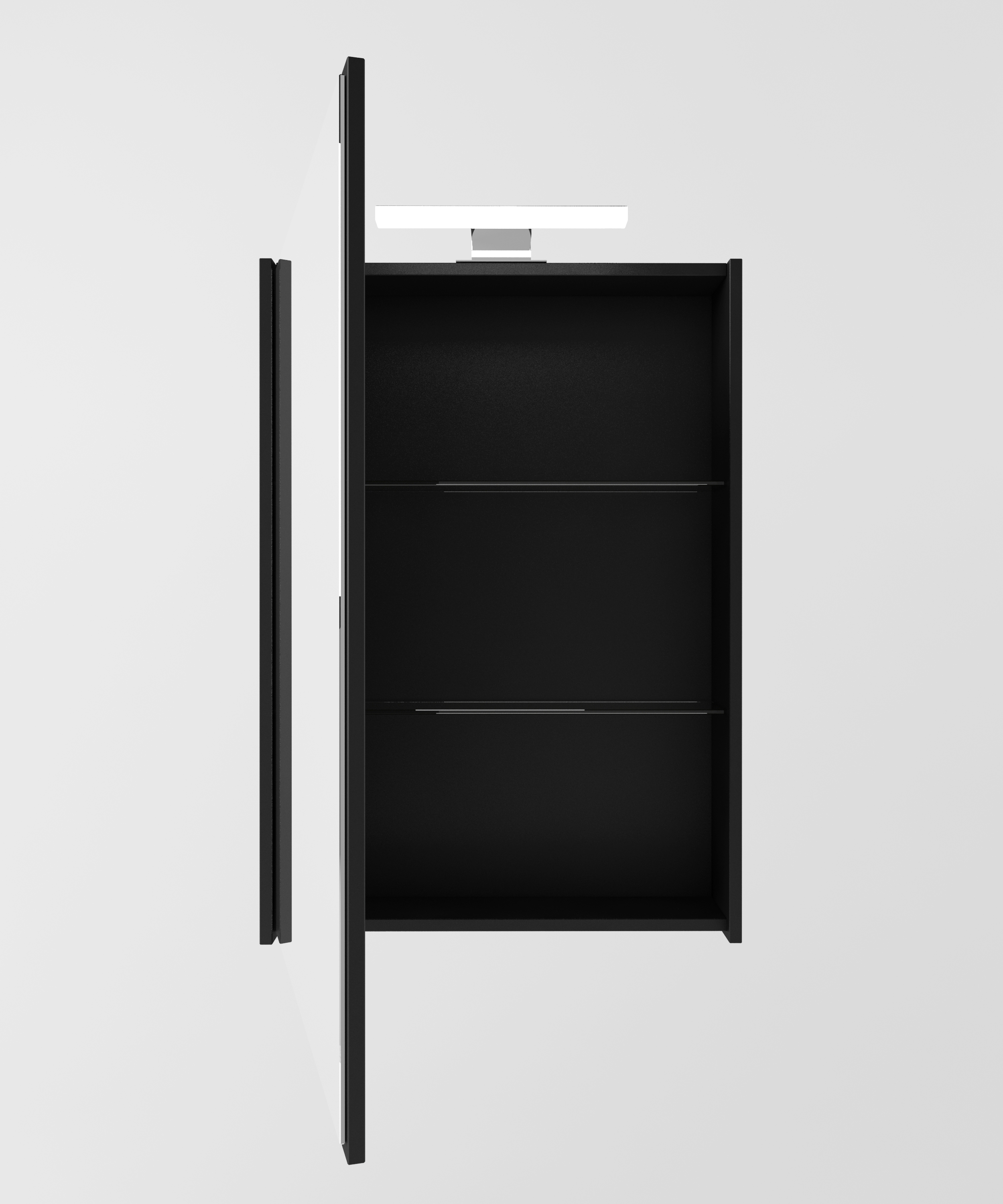 Зеркальный шкаф AQUATON Амели 60, антрацит, 1A262802AE820