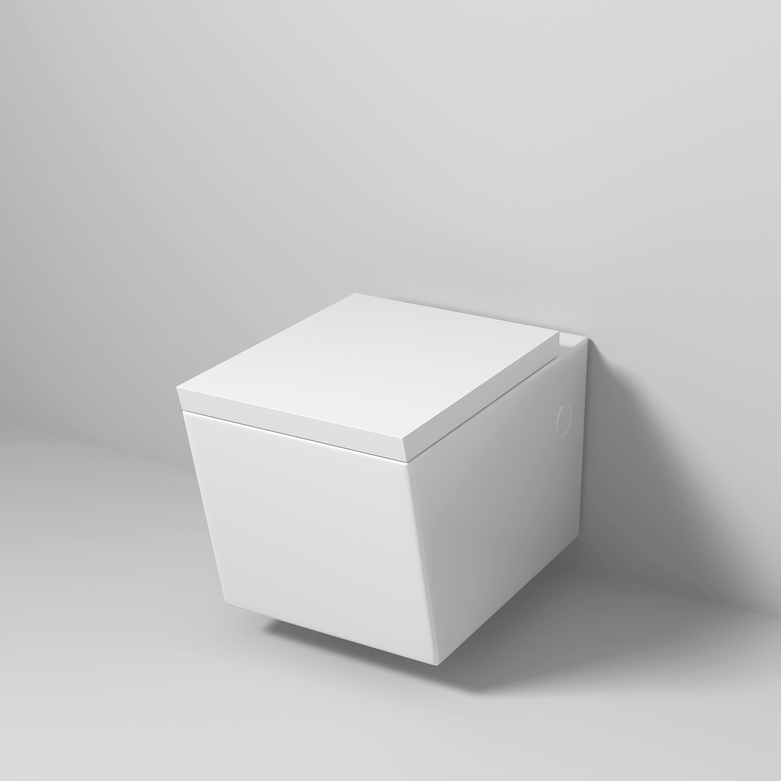 Унитаз подвесной Grossman Cristal (540х355х360) безободковый,белый с толстой крышкой GR-4495