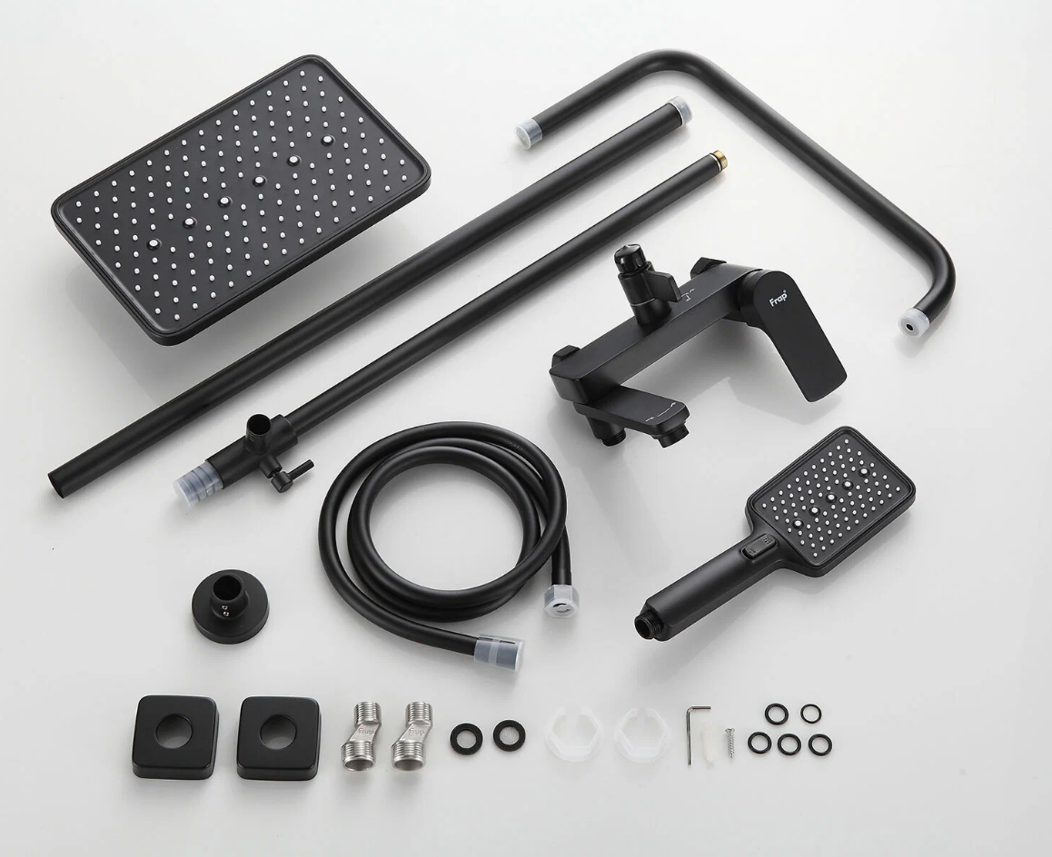 Душевая система черная Frapp F2486-6