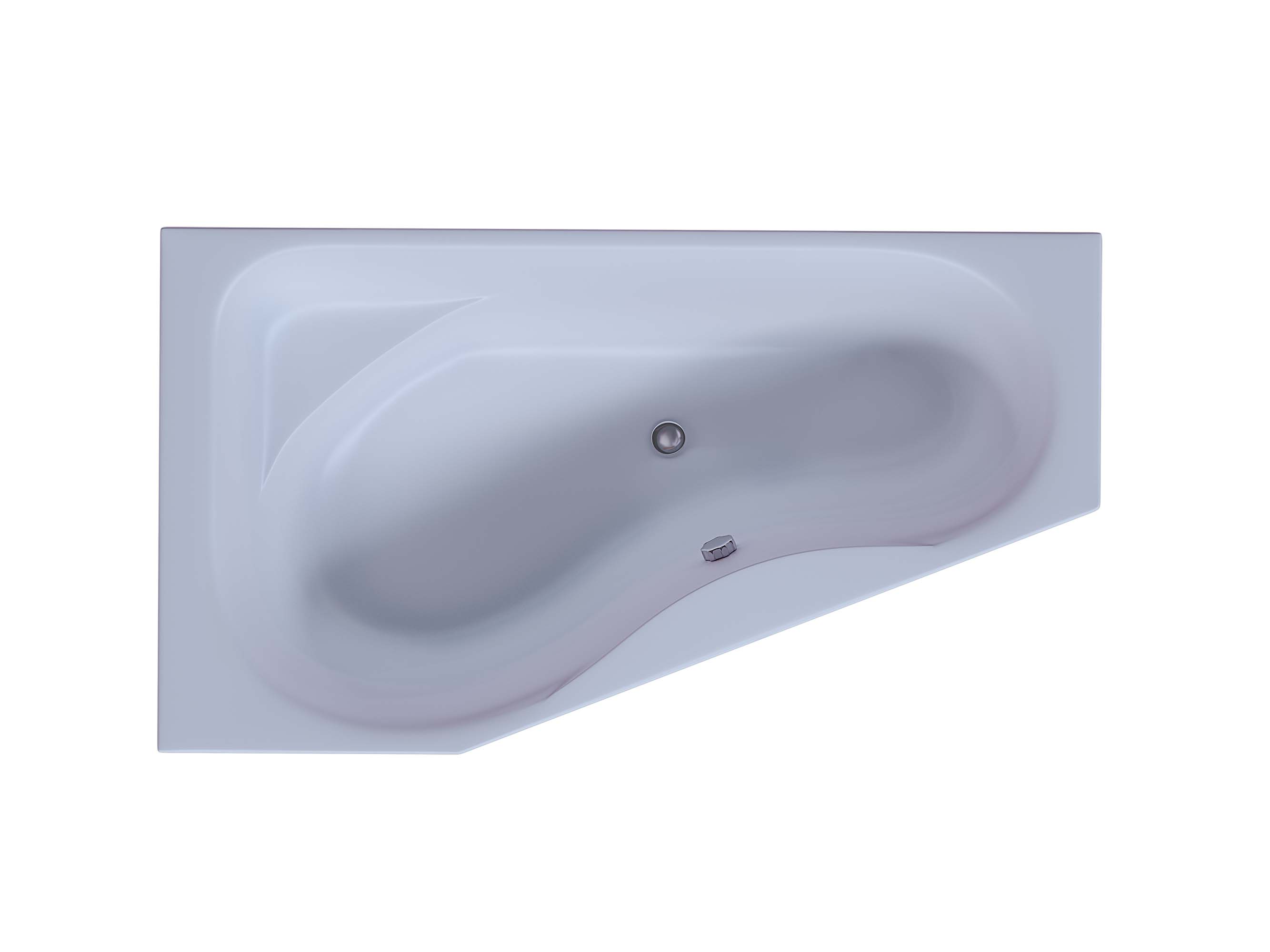 Акриловая ванна Aquatek Медея 170x95 асимметричная, левая, с каркасом и экраном, без гидромассажа