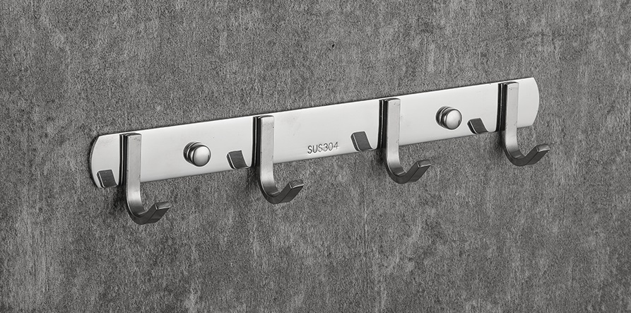 Вешалка 4 крючка хром Frud R202-4