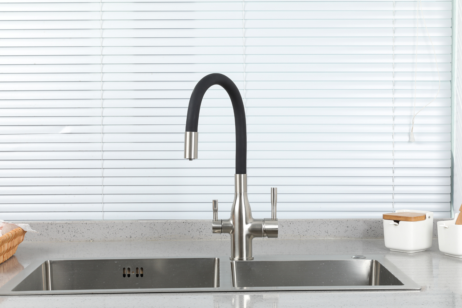 Смеситель для кухни фильтр хром FRAP F4396-5