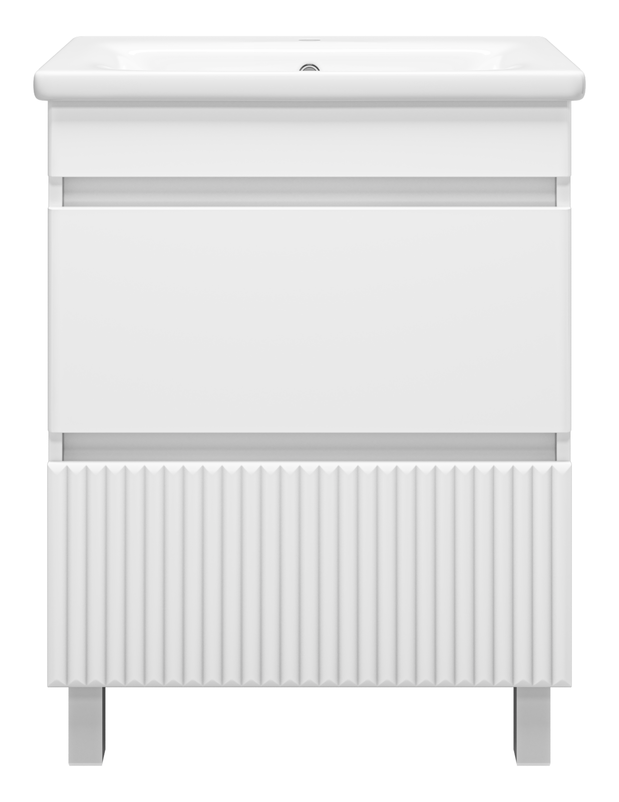 Мира - 65 Тумба напольная с 2 ящ.эмаль + раковина