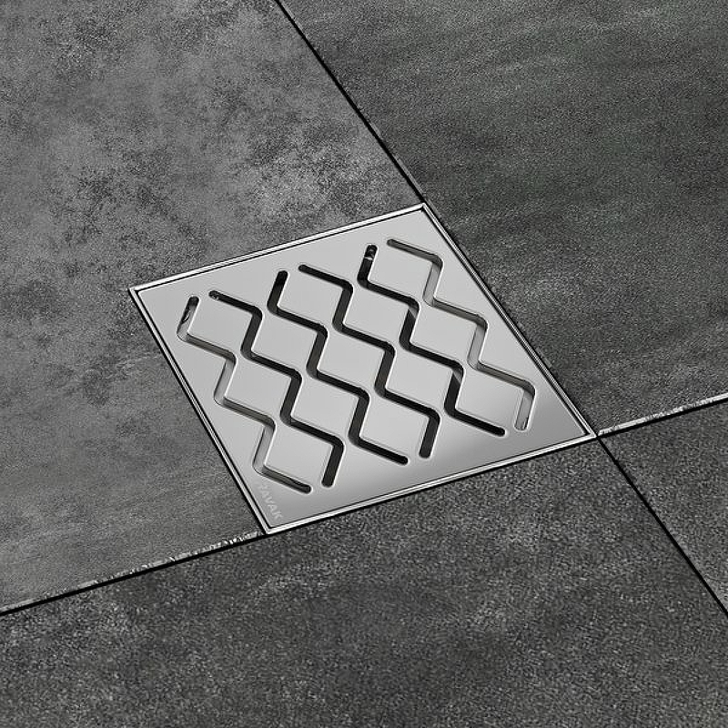 Душевой трап Ravak SN501 с решеткой, хром () X01435