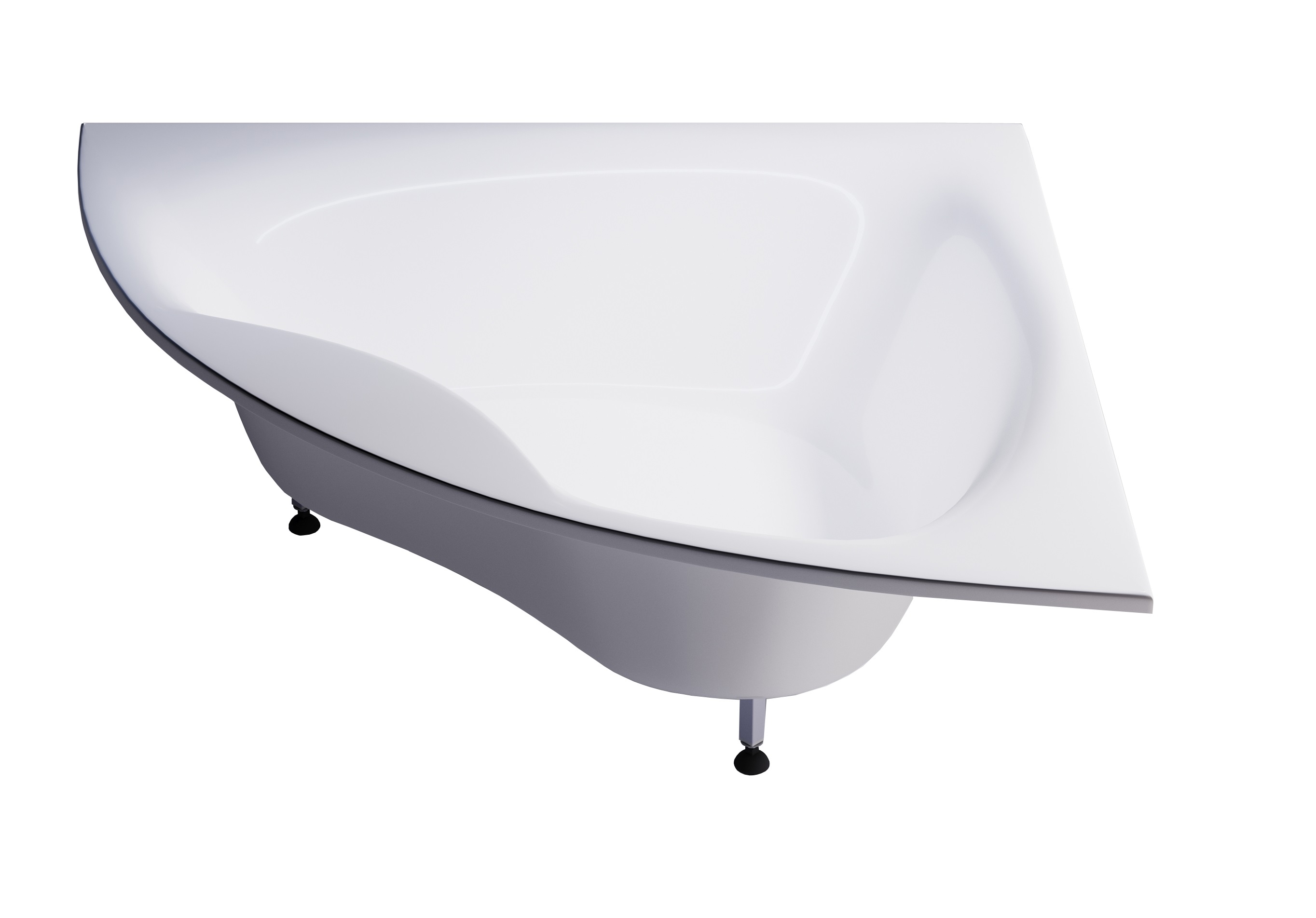 Ванна ВИЕНА пустая, литой мрамор 1500х1500