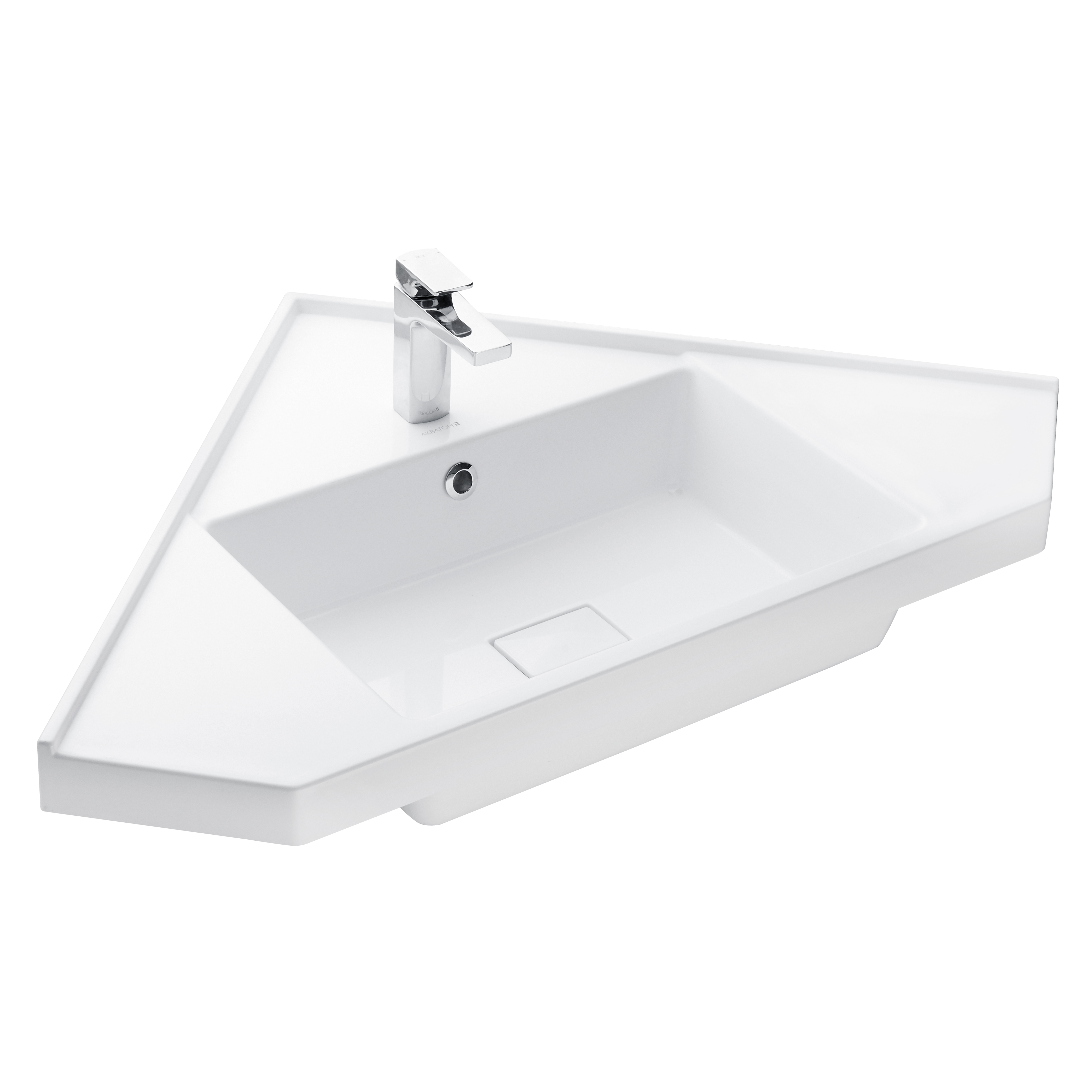 Раковина Кантара 78 см белая угловая Aquaton в магазинах СантехГид