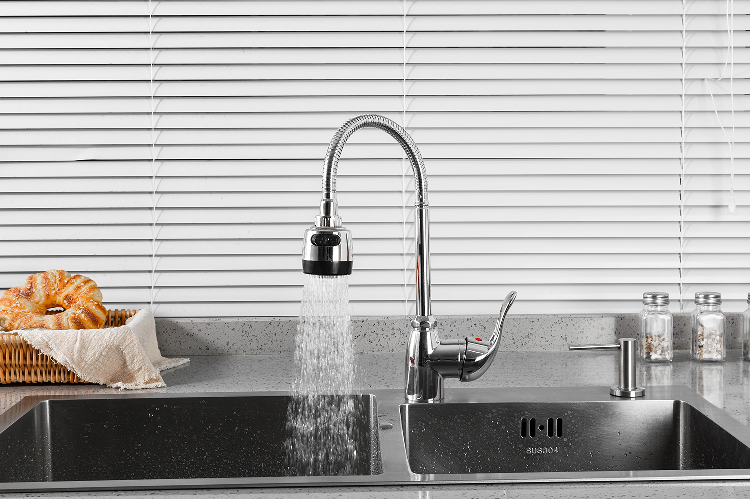 Смеситель для кухни хром FRUD R42055-3