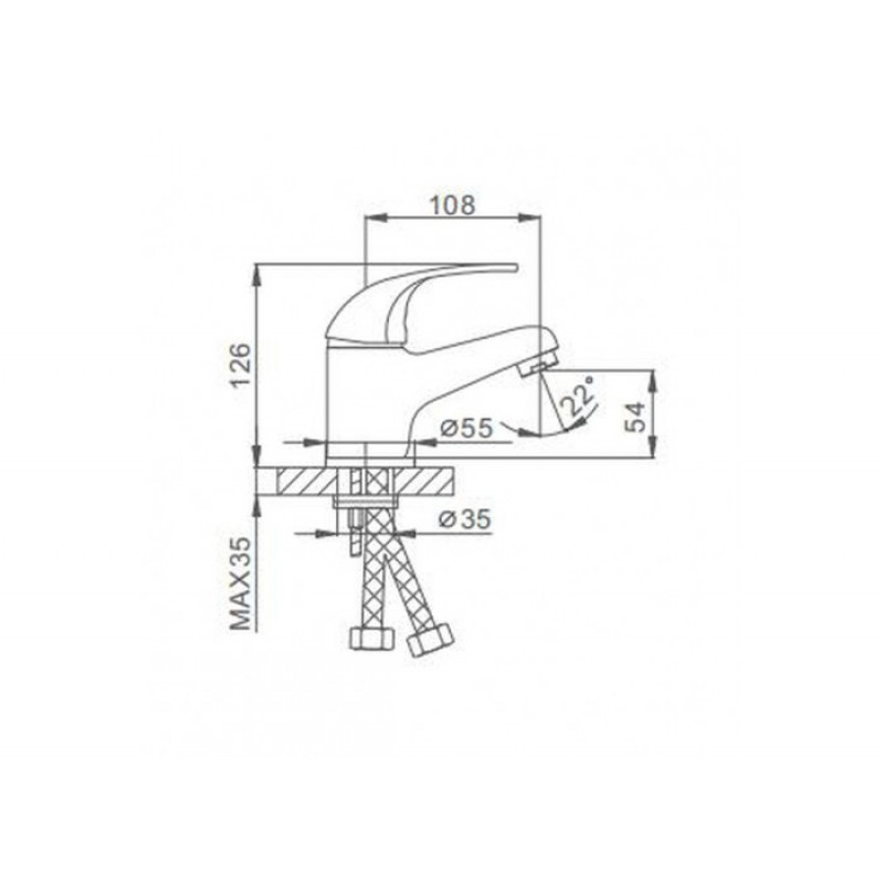 Смеситель для раковины FRAP F1002-B