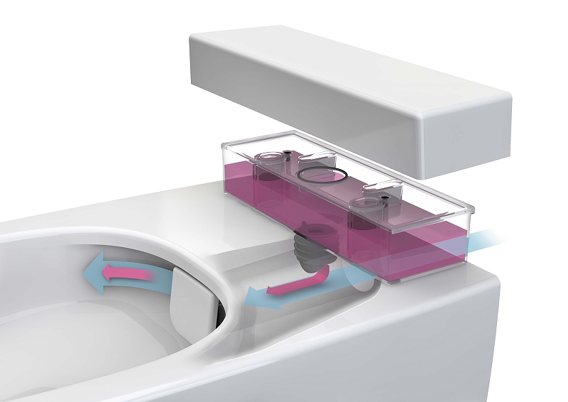 Metropole Rim-Ex Подвесной безободковый унитаз с функциями VitrAflush и VitrAfresh с функцией биде без сиденья 7672B003-1687