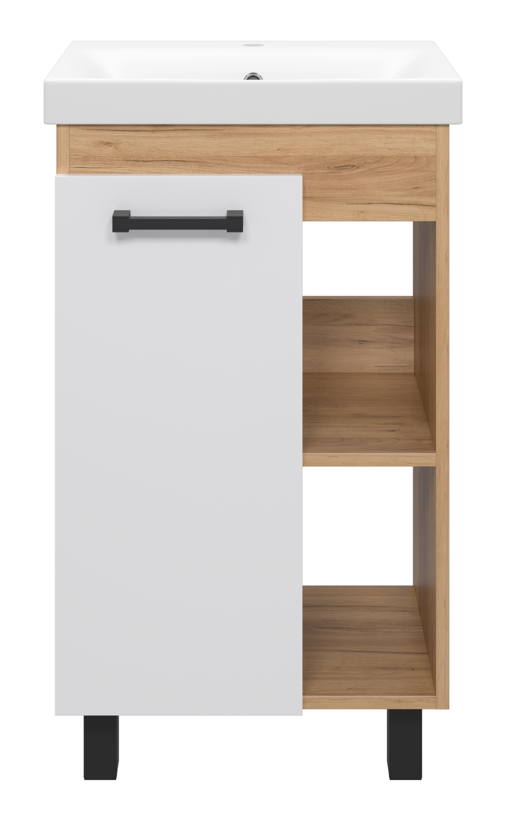 Тумба Крафт - 50 напольная 1 дв. + раковина