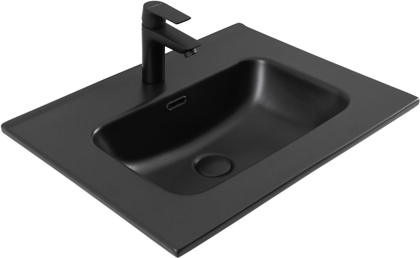 Раковина Aquanet Flat 60 черная матовая
