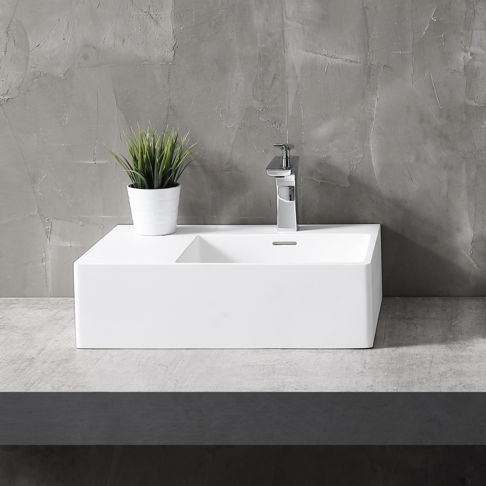 Раковина подвесная ABBER Stein AS2644 R белая матовая в магазинах СантехГид