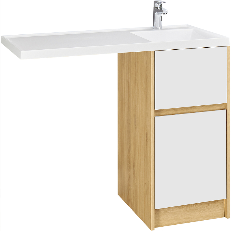 Тумба под раковину Aquaton Лондри 40 без фасада, дуб Сантана () 1A267001LH0C0