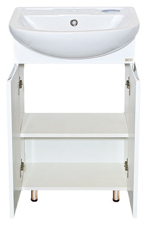 Тумба прямая Лаванда - 50 белая + раковина